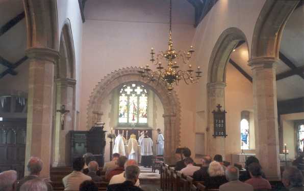 A service at St Mary's Church, Cricklade, May 2000